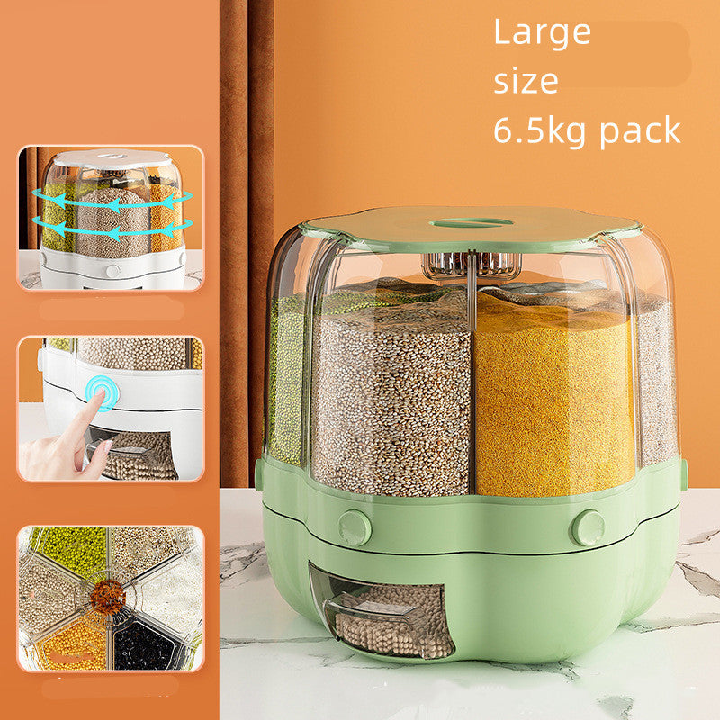 Rotatable Storage Jar Sealed Transparent Storage Box