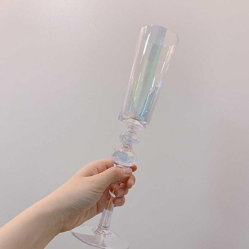 Streamer Rainbow Champagne Glass Crystal Glass Sparkling Wine Glass Sweet Wine Glass Sparkling Wine Glass Goblet