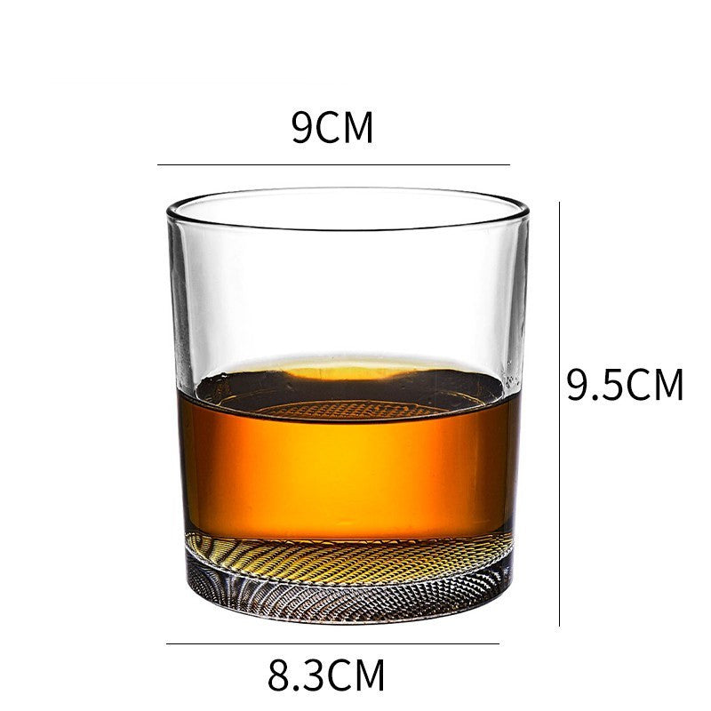 Whiskey Glass Wine Glass Foreign Wine Glass Crystal Glass Octagonal Glass Thickened Bar Glass Set Beer Glass