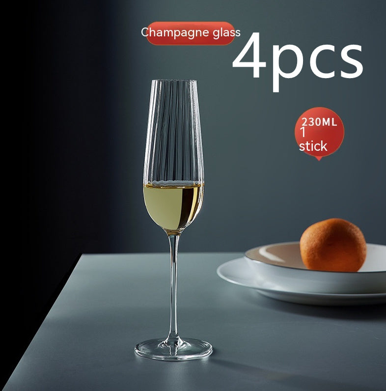 Rainbow Burgundy Crystal Red Wine Glass