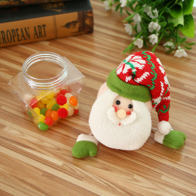 Christmas Candy Jar Children Kids Storage Bottle Santa Bag Christmas Sweet Box Gift Chocolate Candy Box Natale Decorazioni