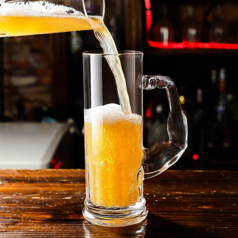 Modern Simple Capacity Beer Thick Water Glass