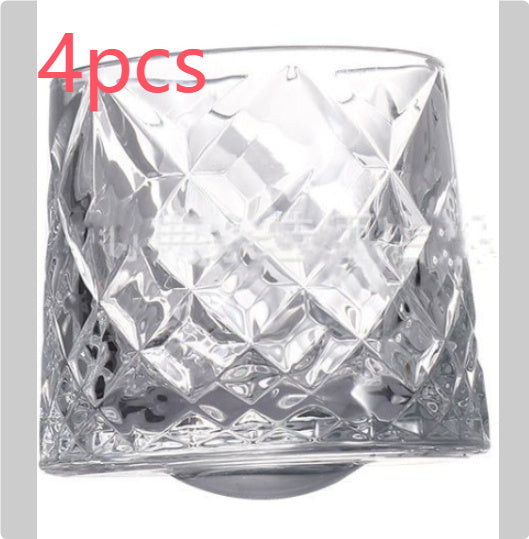 Rotating Whisky Glass, Whiskey Scotch Bourbon Crystal