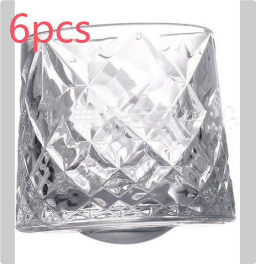Rotating Whisky Glass, Whiskey Scotch Bourbon Crystal