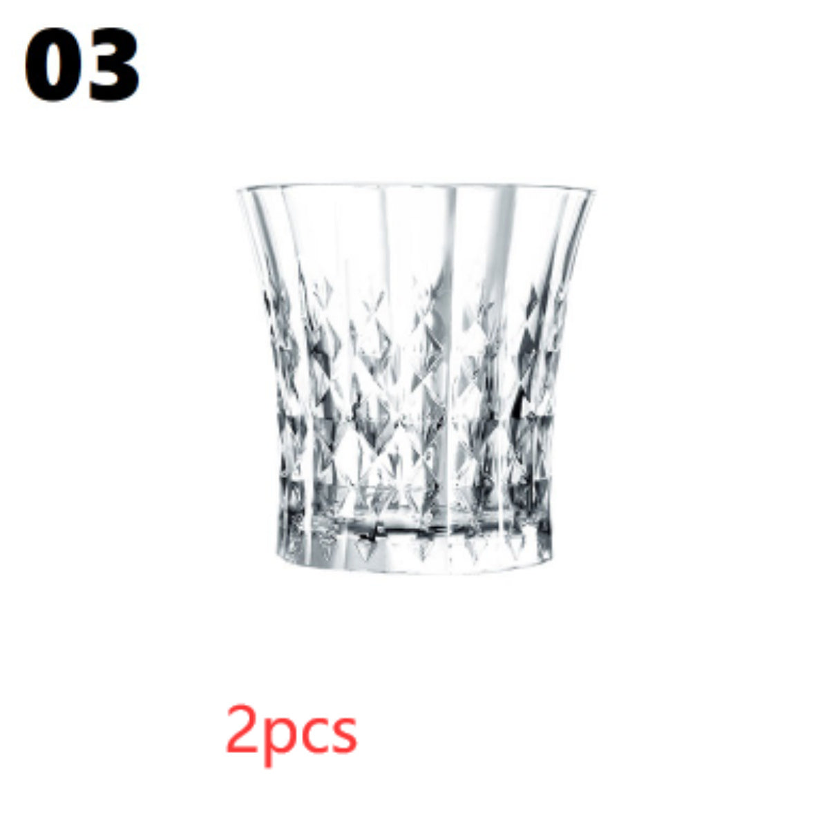 Crystal Champagne Engraved Red Goblet Wine Glass