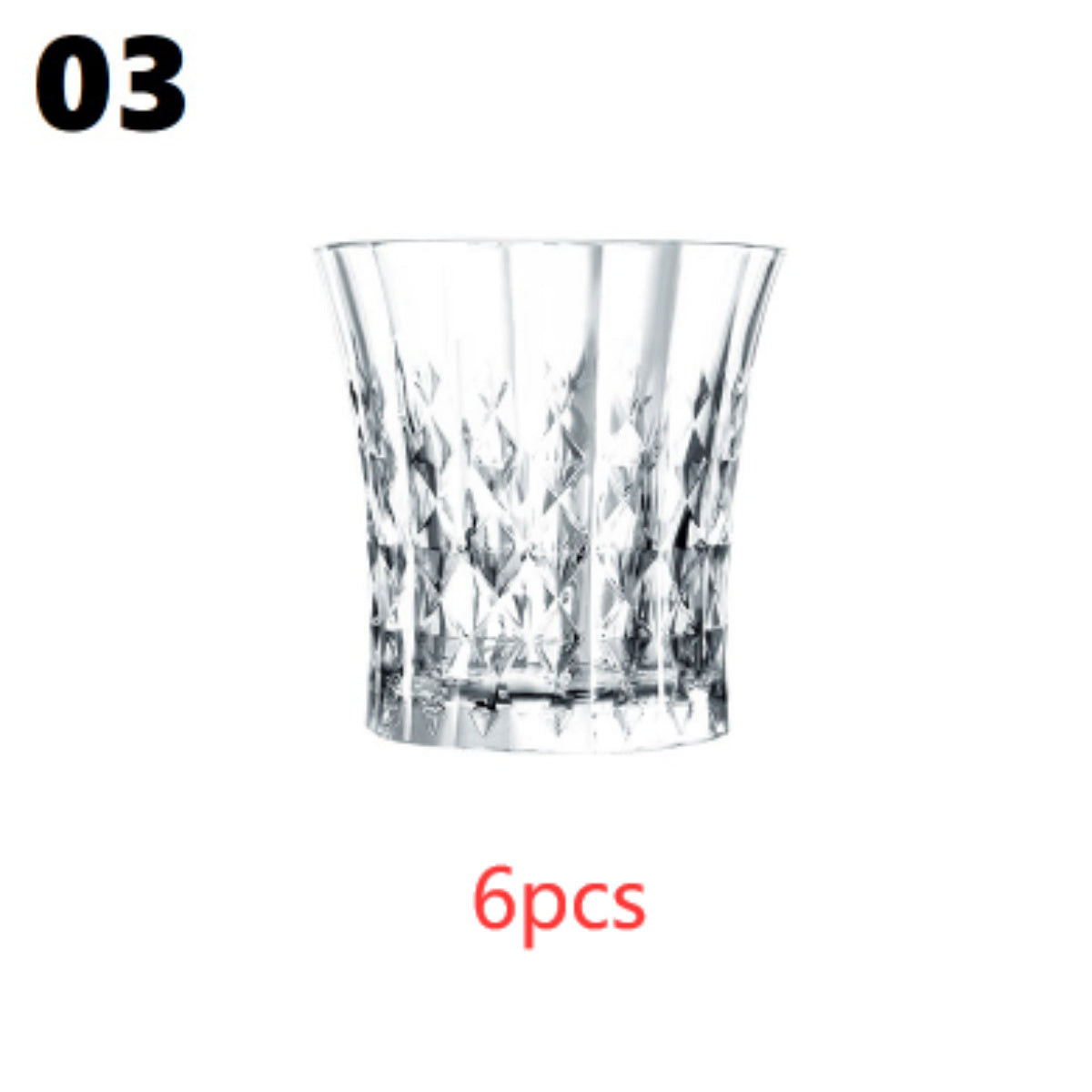 Crystal Champagne Engraved Red Goblet Wine Glass