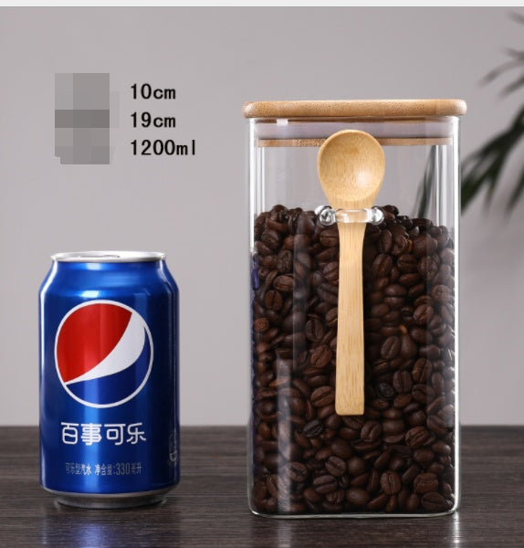 Sealed Jar Household Transparent Glass Storage Jar