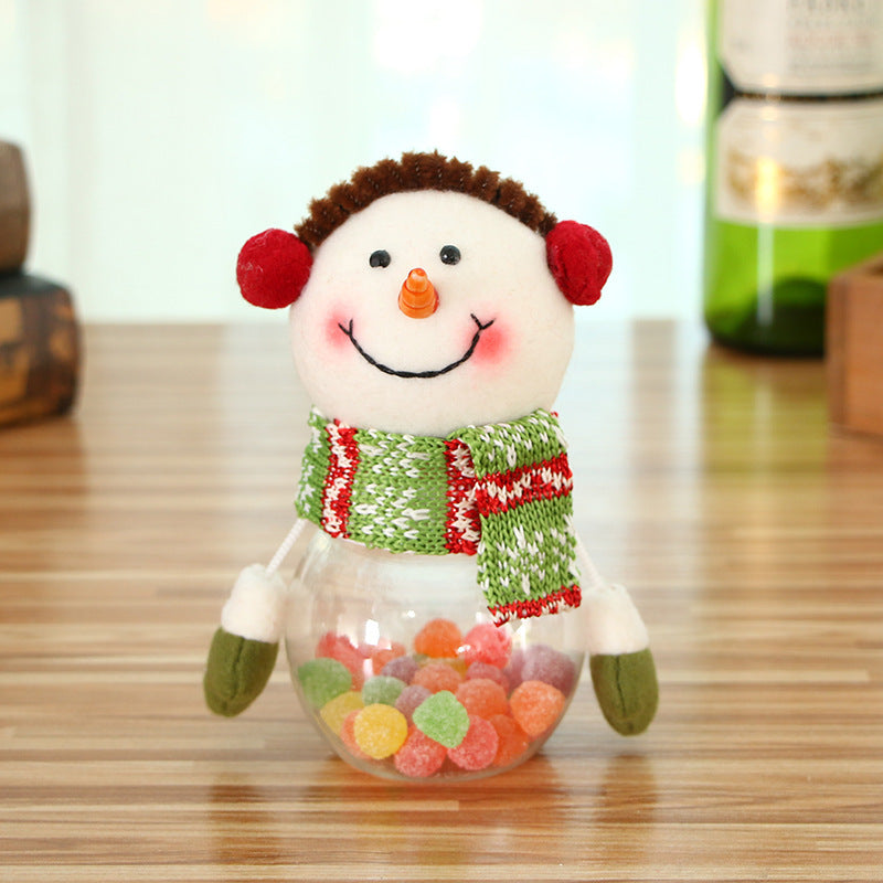 Christmas Candy Jar Children Kids Storage Bottle Santa Bag Christmas Sweet Box Gift Chocolate Candy Box Natale Decorazioni