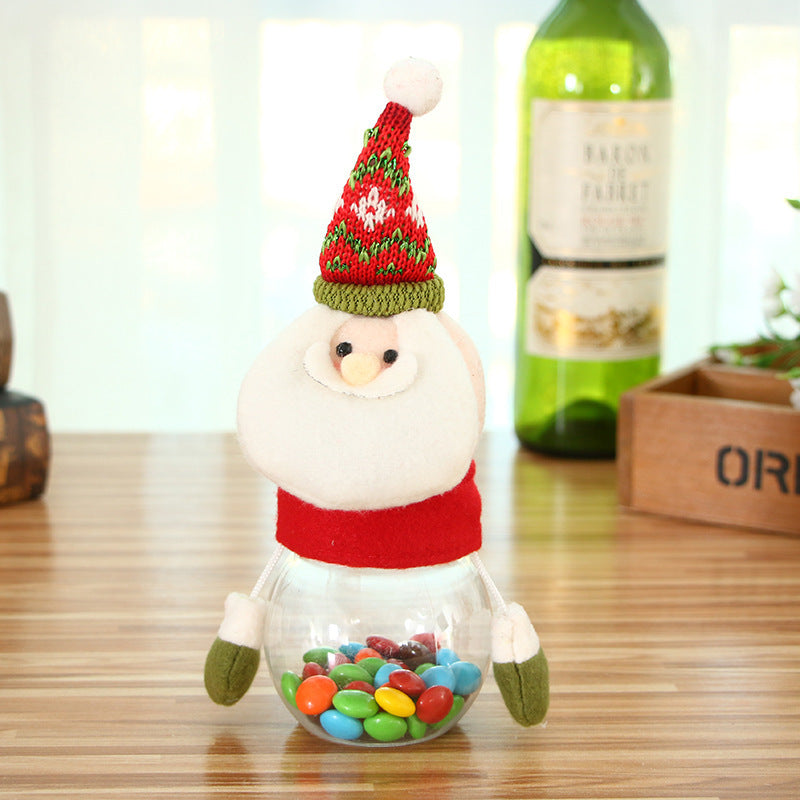 Christmas Candy Jar Children Kids Storage Bottle Santa Bag Christmas Sweet Box Gift Chocolate Candy Box Natale Decorazioni