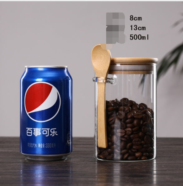 Sealed Jar Household Transparent Glass Storage Jar