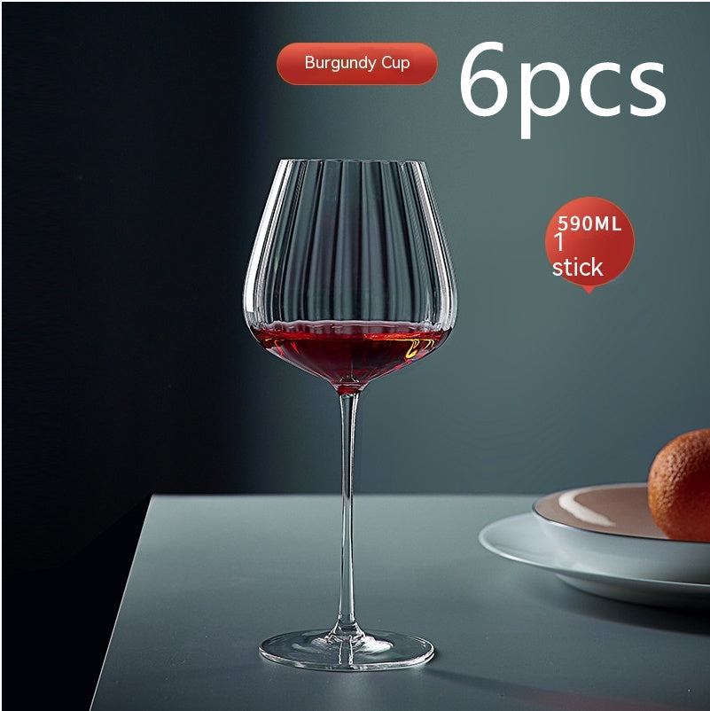 Rainbow Burgundy Crystal Red Wine Glass