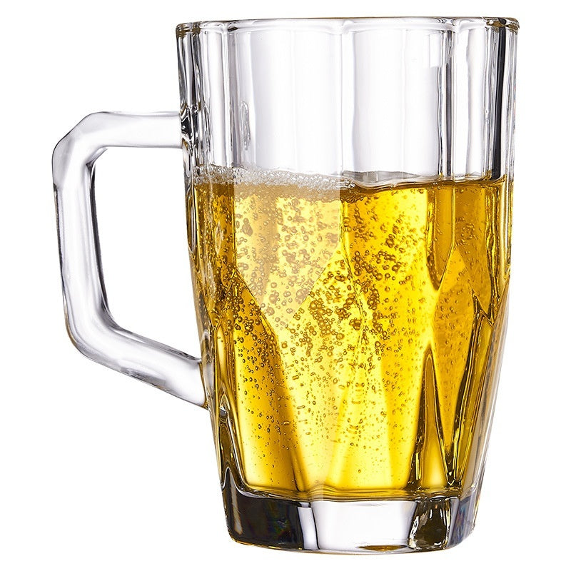 Simple Glass With Handle Household Large-capacity Tea Cup Beer Mug Bar Only Beer Steins Printable