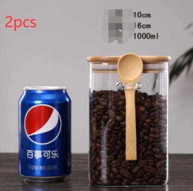 Sealed Jar Household Transparent Glass Storage Jar