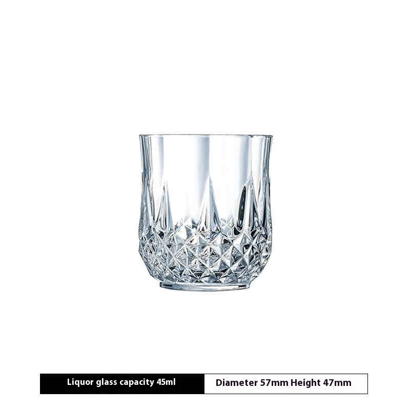 Crystal Champagne Engraved Red Goblet Wine Glass