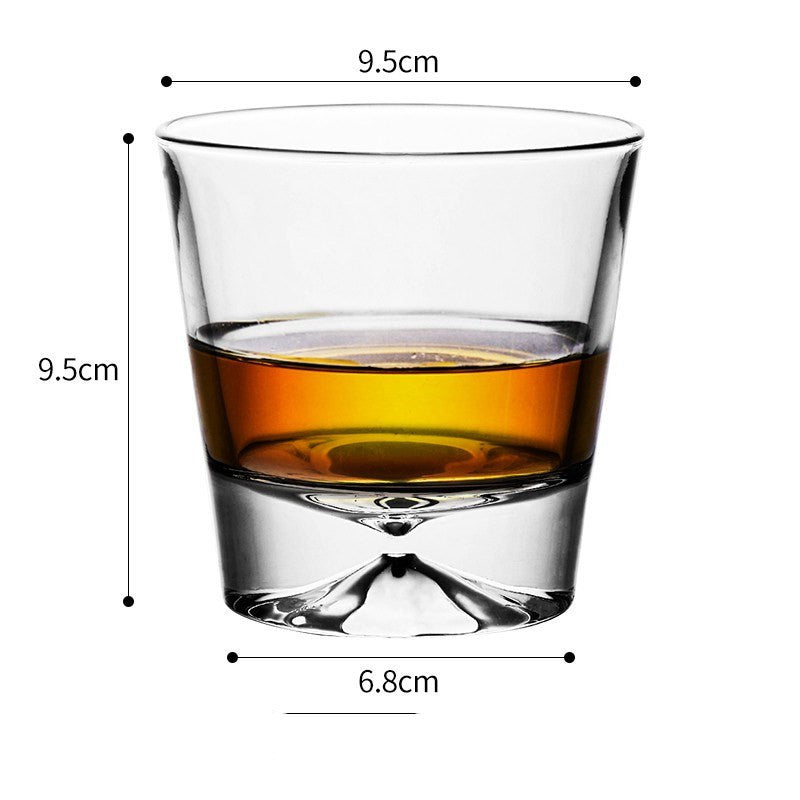 Whiskey Glass Wine Glass Foreign Wine Glass Crystal Glass Octagonal Glass Thickened Bar Glass Set Beer Glass